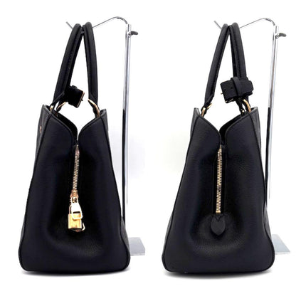 Louis Vuitton Monogram Empreinte Montaigne MM Noir Black — view 7