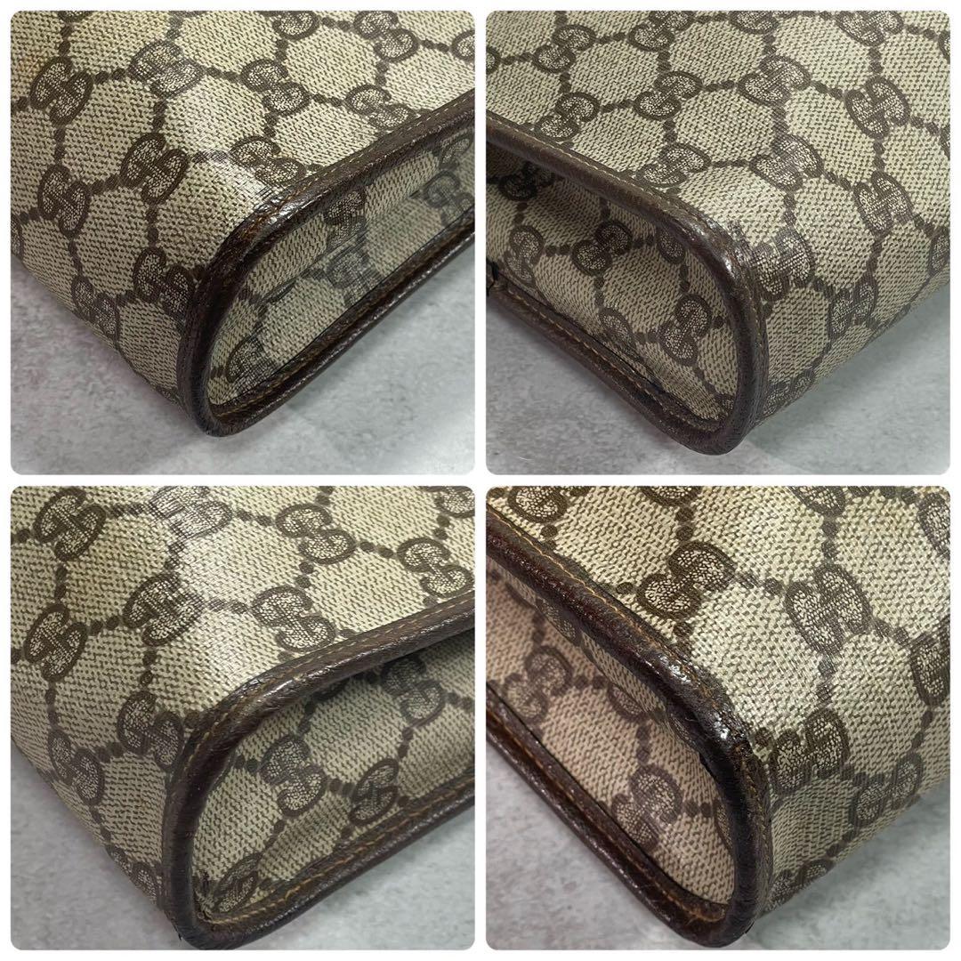 Gucci GG Clutch Brown Leather Logo Second — view 8
