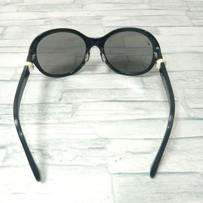 Chanel Sunglasses Pearl CC Logo Black Oval Eyewear — view 6
