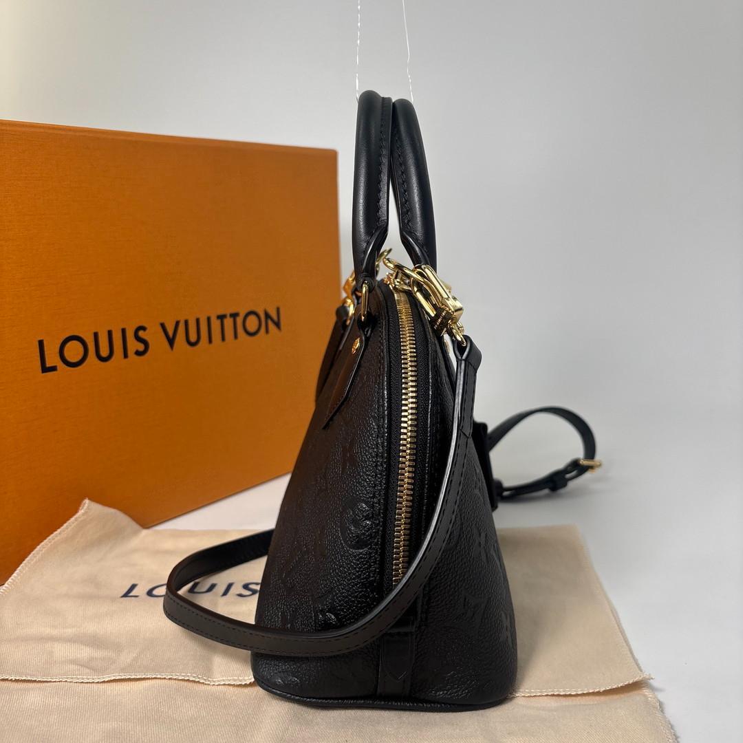 Louis Vuitton Monogram Empreinte Alma BB Handbag Black — view 4