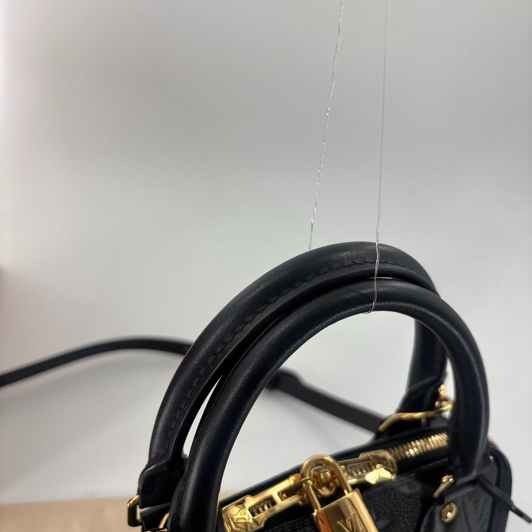 Louis Vuitton Monogram Empreinte Alma BB Handbag Black — view 6