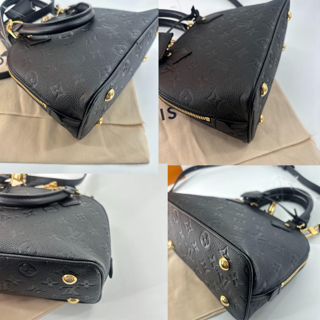 Louis Vuitton Monogram Empreinte Alma BB Handbag Black — view 8