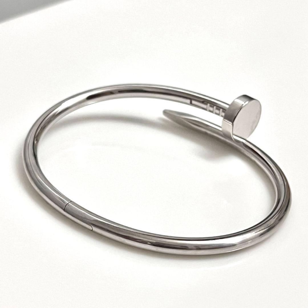 Cartier White Gold Classic Model Juste Un Clou Bracelet