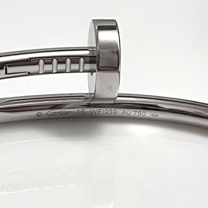 Cartier White Gold Classic Model Juste Un Clou Bracelet