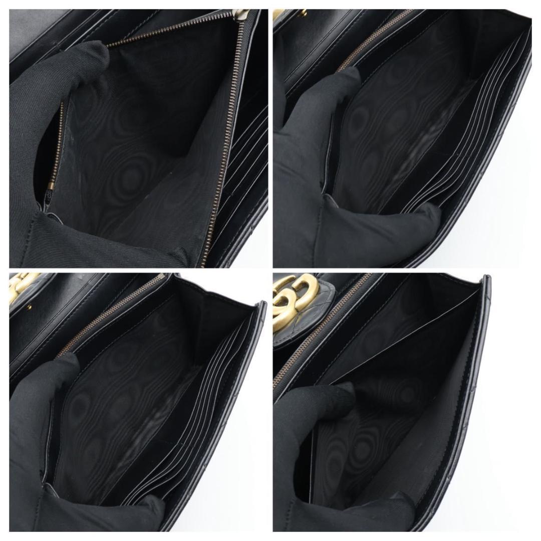 Gucci GG Marmont Chain Shoulder Wallet Black — view 6