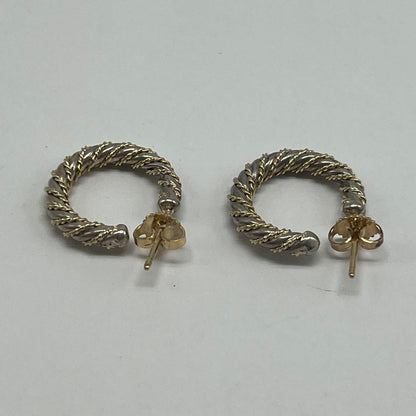 Tiffany & Co Twisted Rope Hoop Earrings YG — view 3