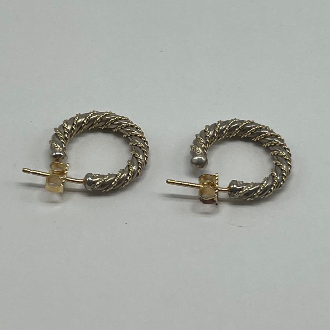 Tiffany & Co Twisted Rope Hoop Earrings YG — view 4