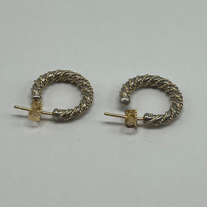 Tiffany & Co Twisted Rope Hoop Earrings YG — view 4