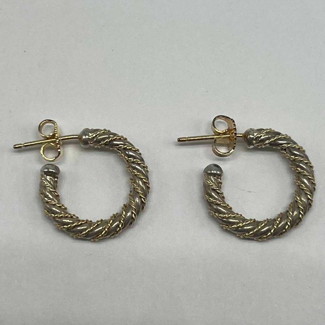 Tiffany & Co Twisted Rope Hoop Earrings YG — view 6