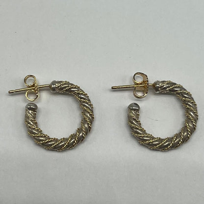 Tiffany & Co Twisted Rope Hoop Earrings YG — view 6