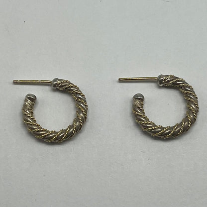Tiffany & Co Twisted Rope Hoop Earrings YG — view 7
