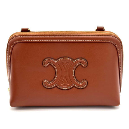 Celine Chain Shoulder Bag Clutch Cuir Leather — view 2