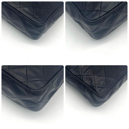 Chanel Quilted Shoulder Bag Crossbody Fringe Navy — view 9
