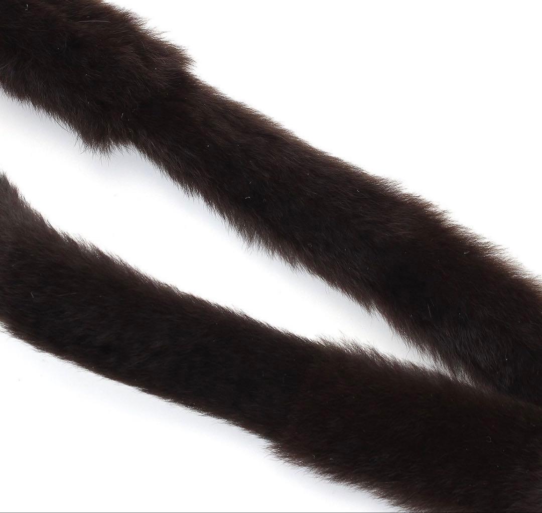 Unused Chanel Cocomark Weasel Fur Neck Strap