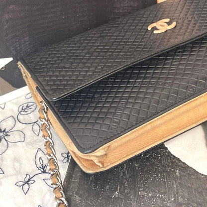 Chanel Chain Wallet Logo Shoulder Bag — view 4