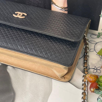 Chanel Chain Wallet Logo Shoulder Bag — view 5