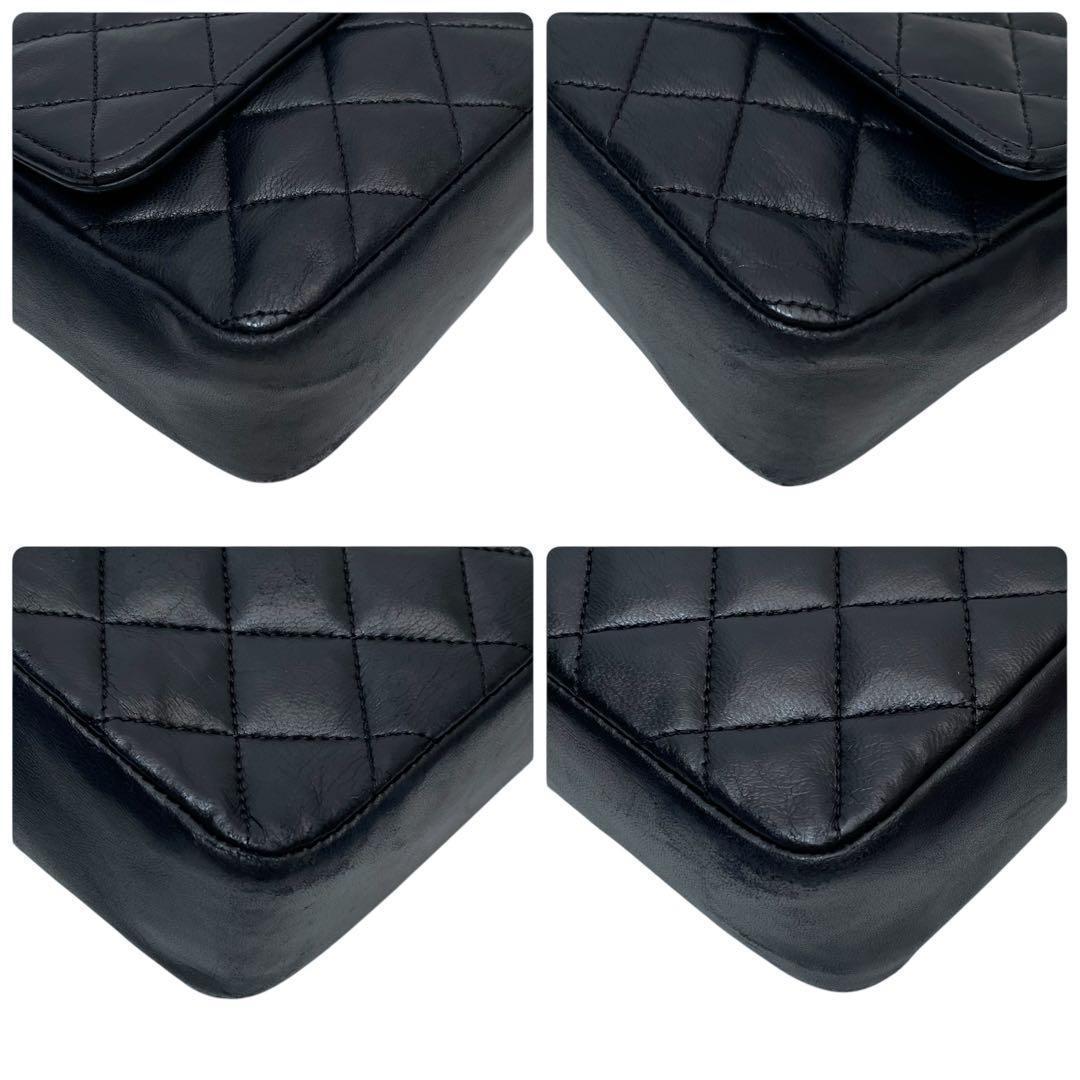 Chanel Lambskin Mini Quilted Chain Shoulder Bag CC Logo — view 6