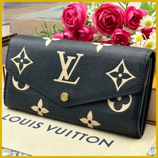 Louis Vuitton Empreinte Portefeuille Sarah Bicolor Wallet