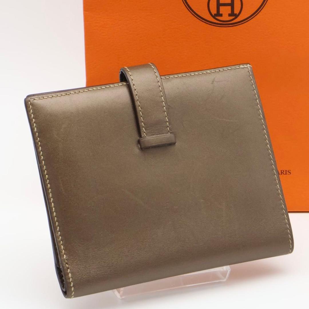 Hermes Bearn Compact Milois Wallet Blanc — view 2