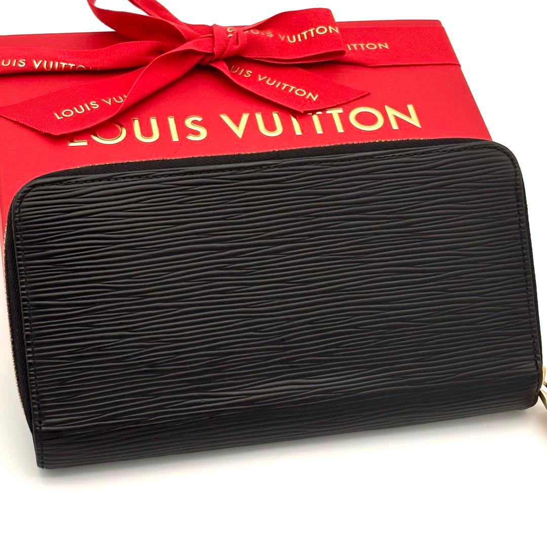 Louis Vuitton Wallet Black Gold Zippy Epi — view 2