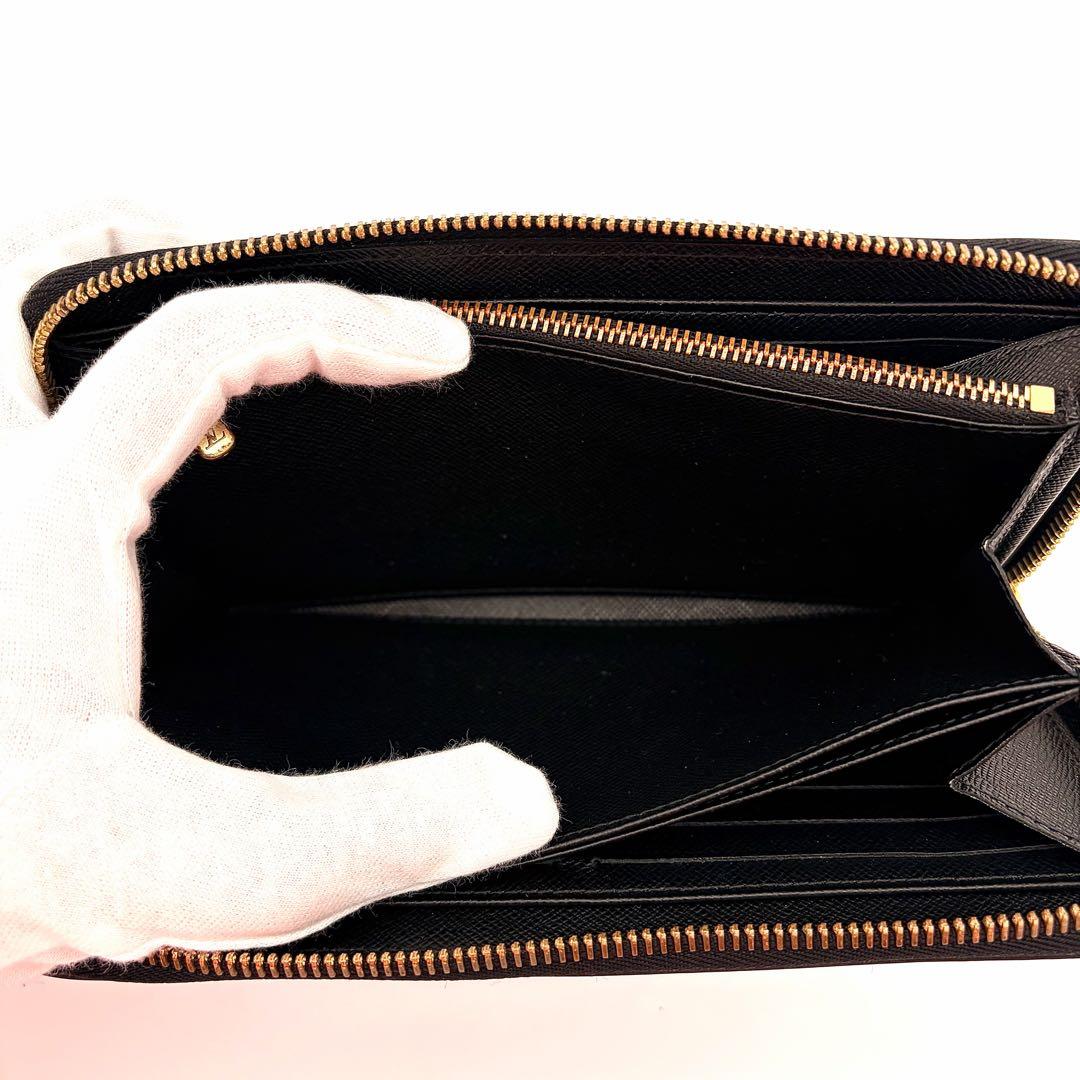 Louis Vuitton Wallet Black Gold Zippy Epi — view 6