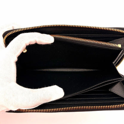 Louis Vuitton Wallet Black Gold Zippy Epi — view 6