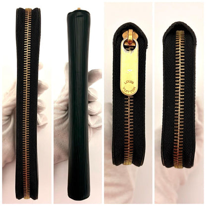 Louis Vuitton Wallet Black Gold Zippy Epi — view 8