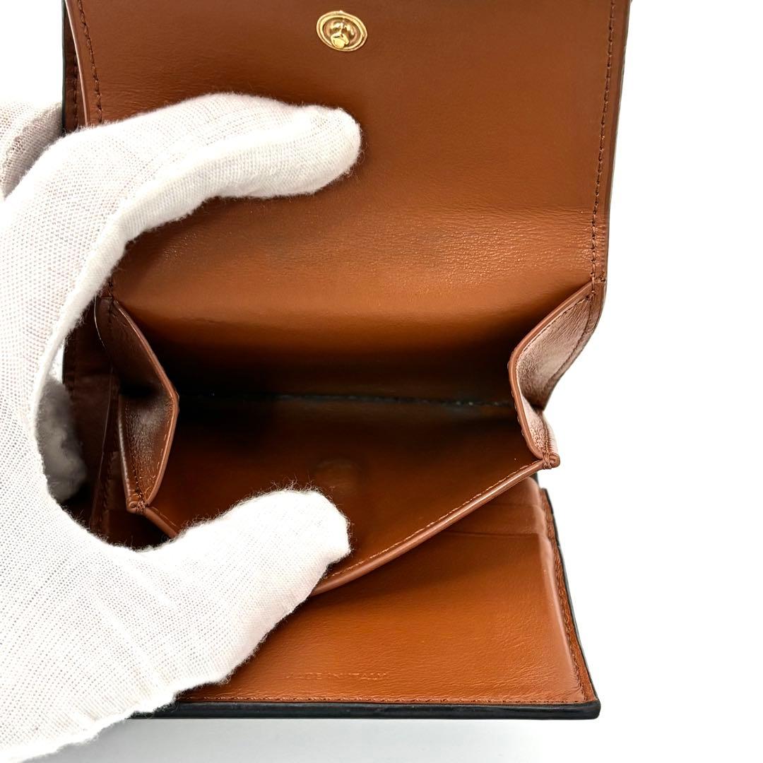 Celine Wallet Triomphe All Over Pattern Small Flap Black — view 8