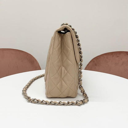 Chanel Big Quilted Caviar Leather CC Logo Shoulder — view 2
