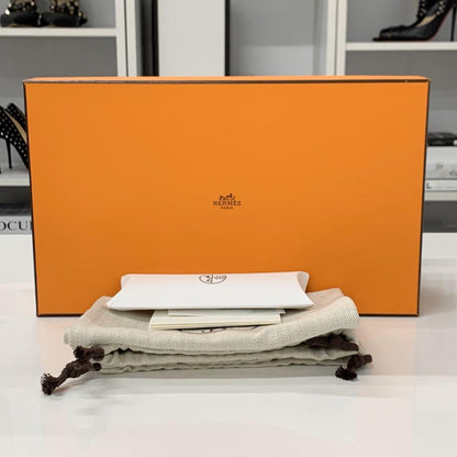 Unused Hermes Bouncing Fabric Suede Sneakers Beige