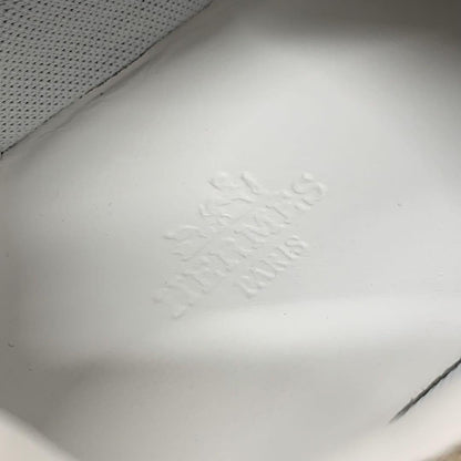 Unused Hermes Bouncing Fabric Suede Sneakers Beige