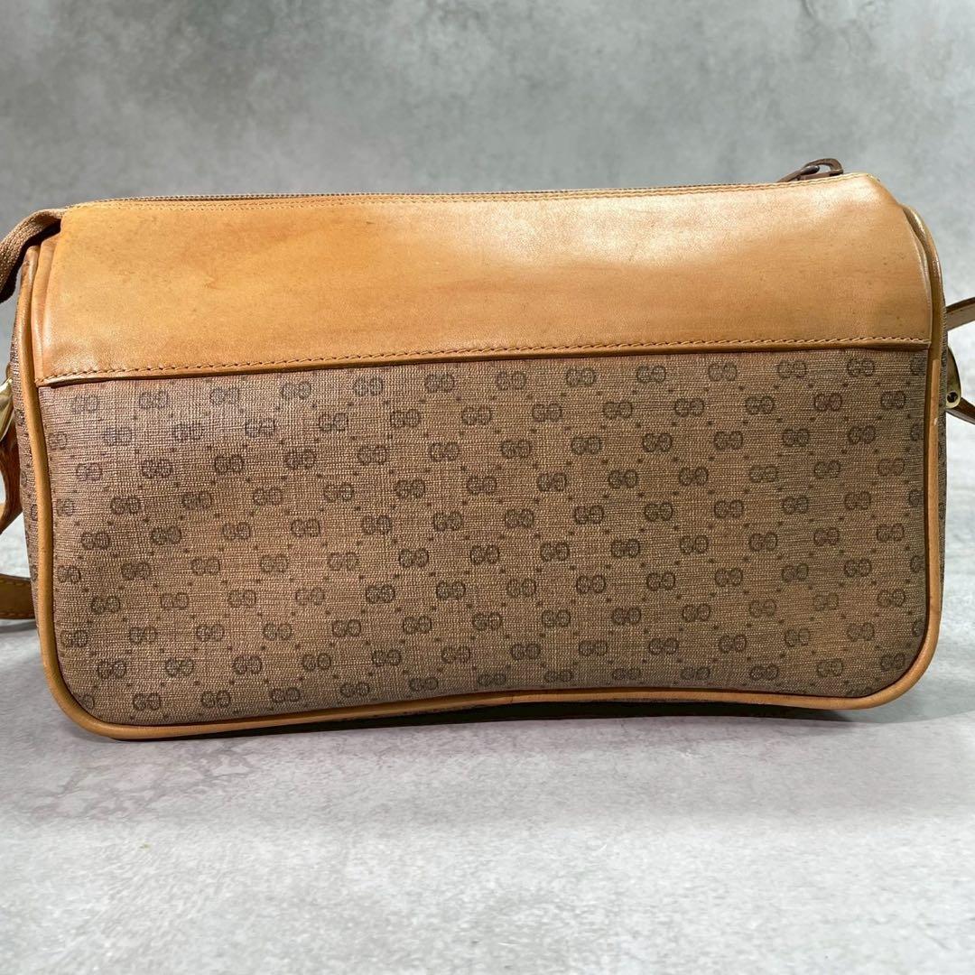 Gucci GG Sherry Line Shoulder Bag Brown Leather — view 3