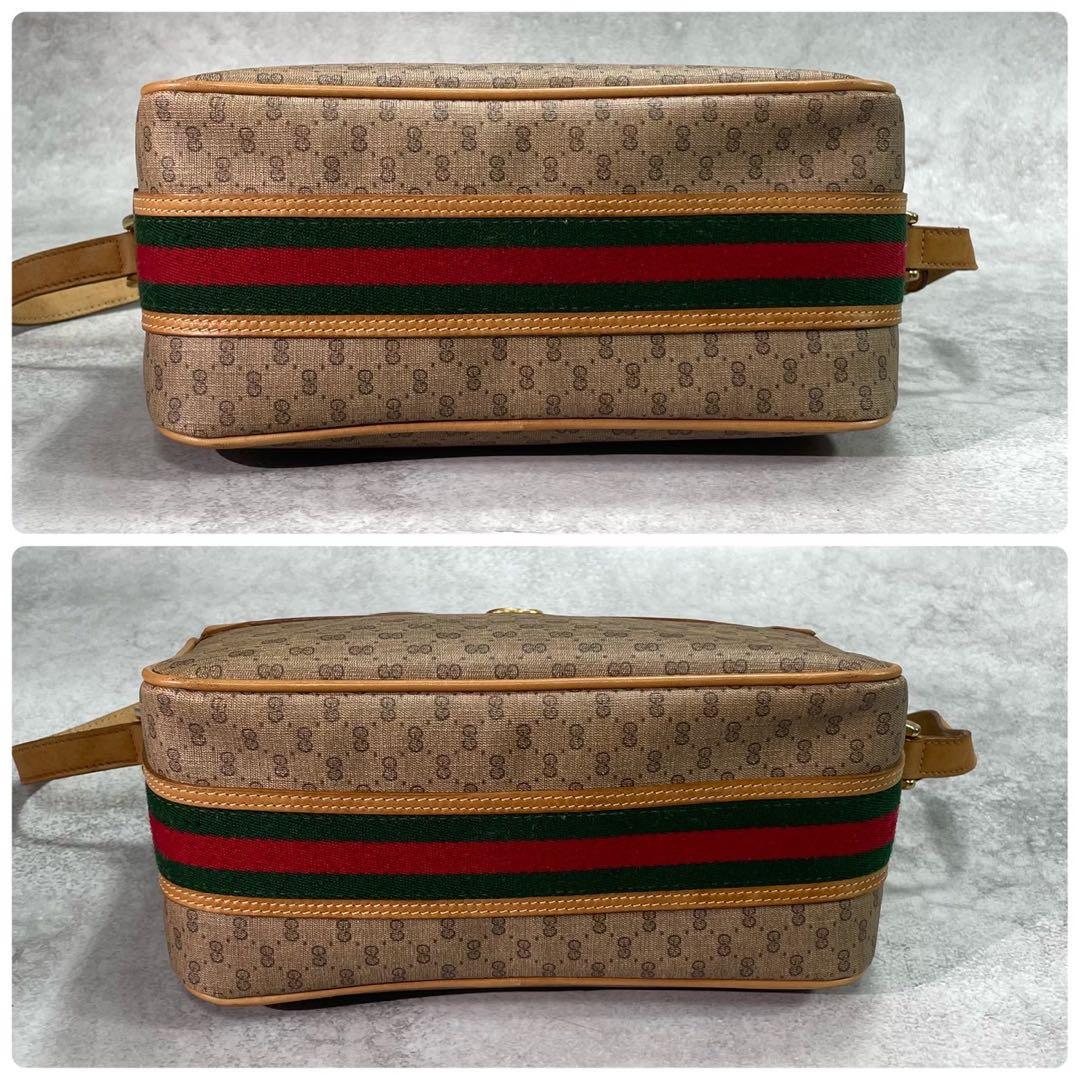 Gucci GG Sherry Line Shoulder Bag Brown Leather — view 5