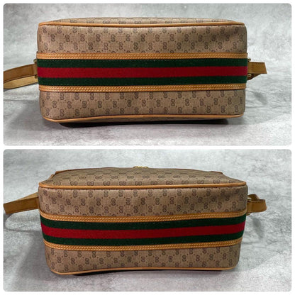 Gucci GG Sherry Line Shoulder Bag Brown Leather — view 5