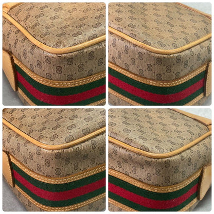 Gucci GG Sherry Line Shoulder Bag Brown Leather — view 7