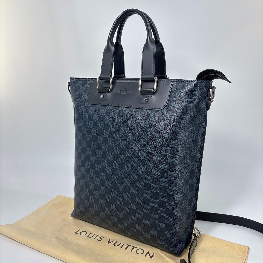 Louis Vuitton Damier Cobalt Cabas Jules Tote Black — view 2