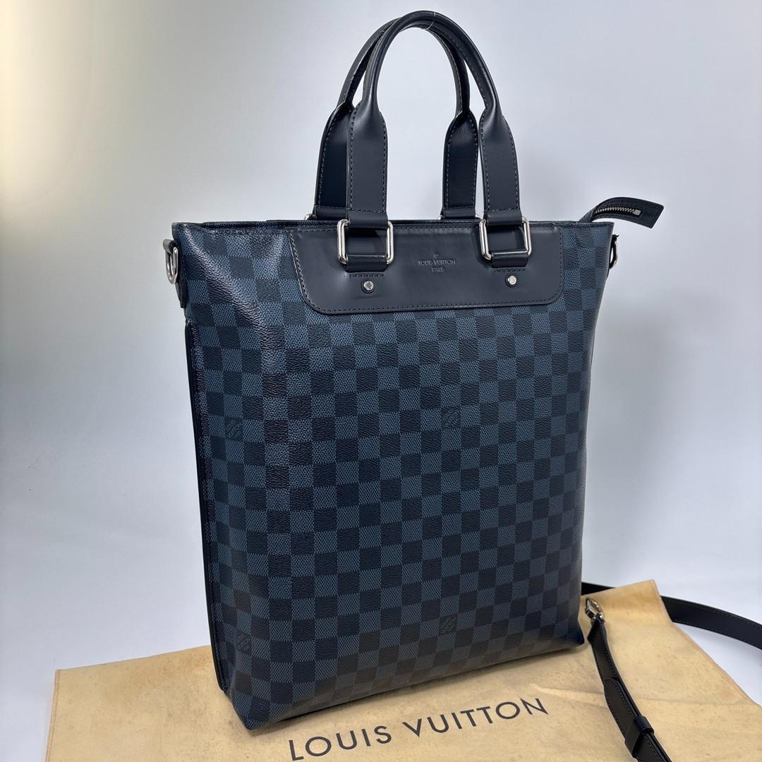 Louis Vuitton Damier Cobalt Cabas Jules Tote Black — view 3