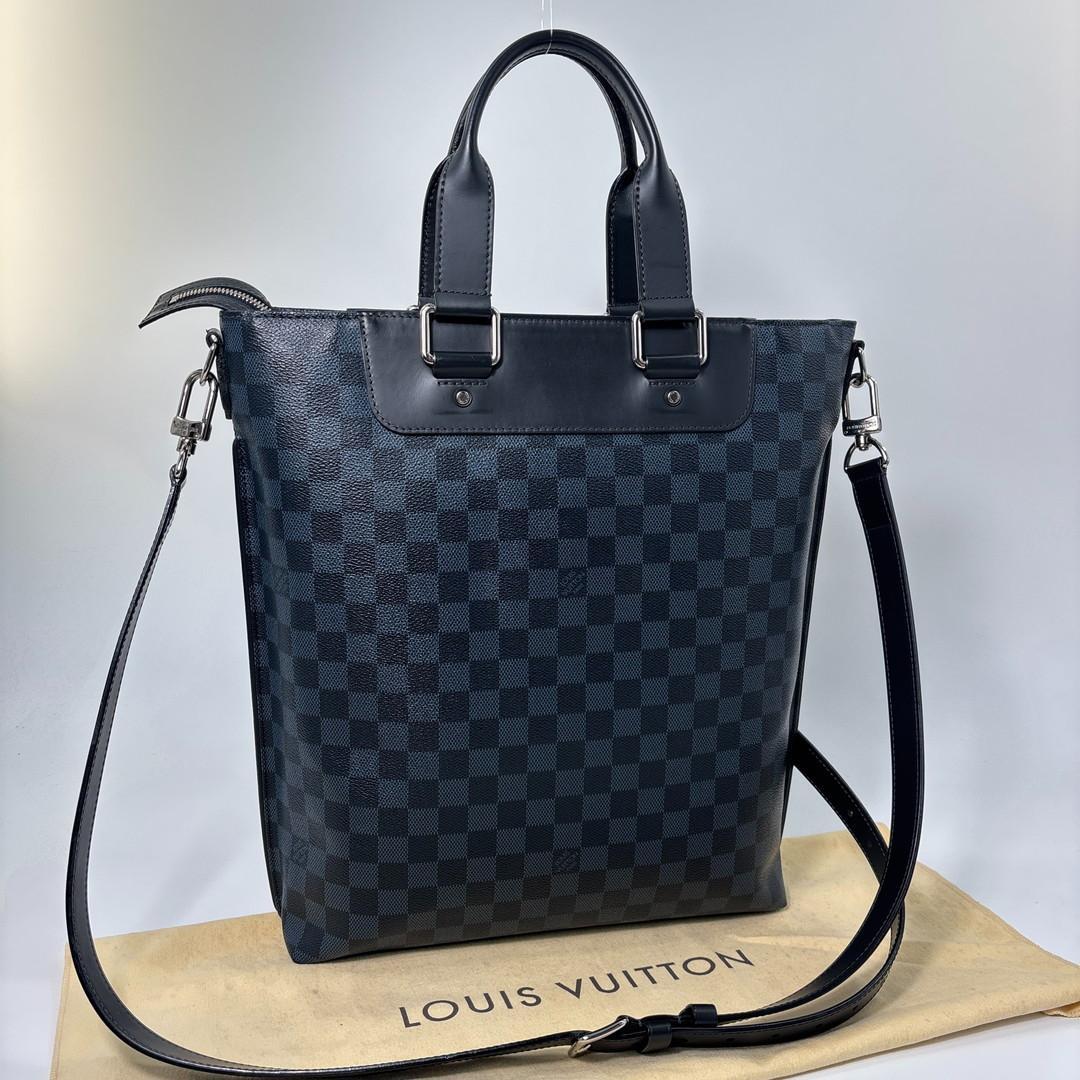 Louis Vuitton Damier Cobalt Cabas Jules Tote Black — view 5