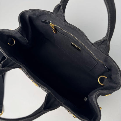 Prada Canapa Bijou Studded 2-Way Tote — view 7