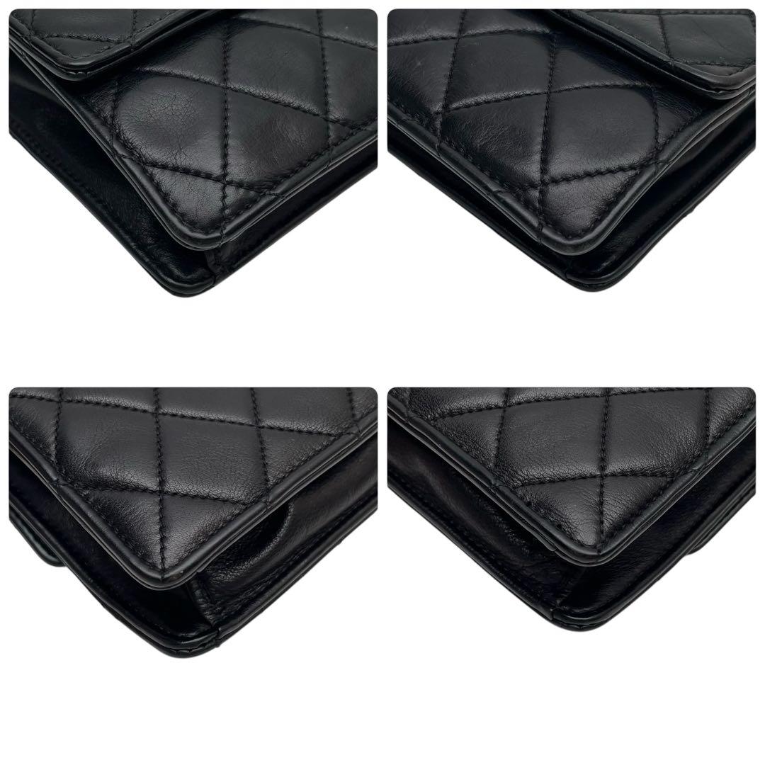 Chanel Quilted Lambskin Waist Belt Bag CC Logo Black — view 6