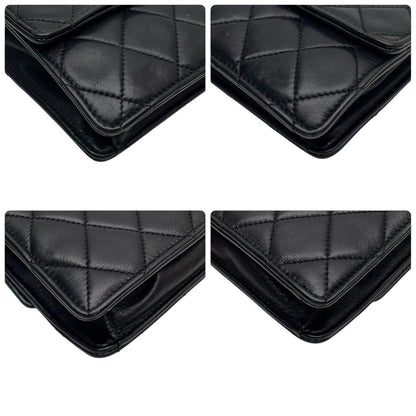 Chanel Quilted Lambskin Waist Belt Bag CC Logo Black — view 6