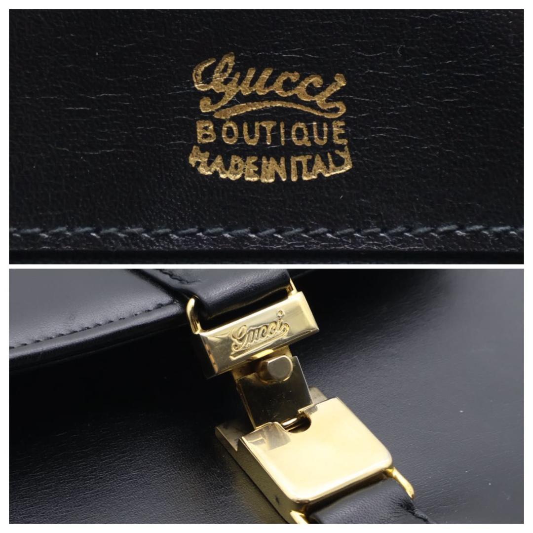 Gucci Shoulder Bag Vintage Leather Black — view 9