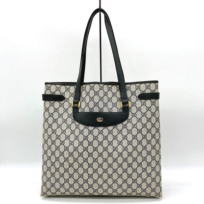 Gucci Tote Bag GG Supreme Navy Shoulder A4