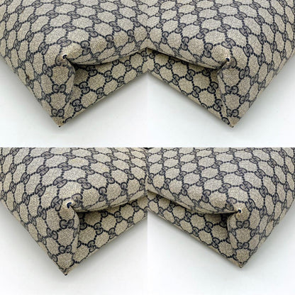 Gucci Tote Bag GG Supreme Navy Shoulder A4