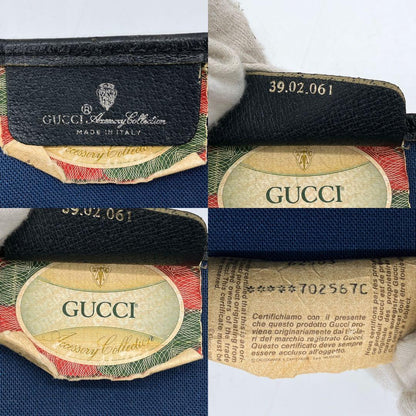 Gucci Tote Bag GG Supreme Navy Shoulder A4