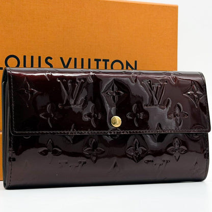 Louis Vuitton Portefeuille Sarah Vernis Amarante Wallet