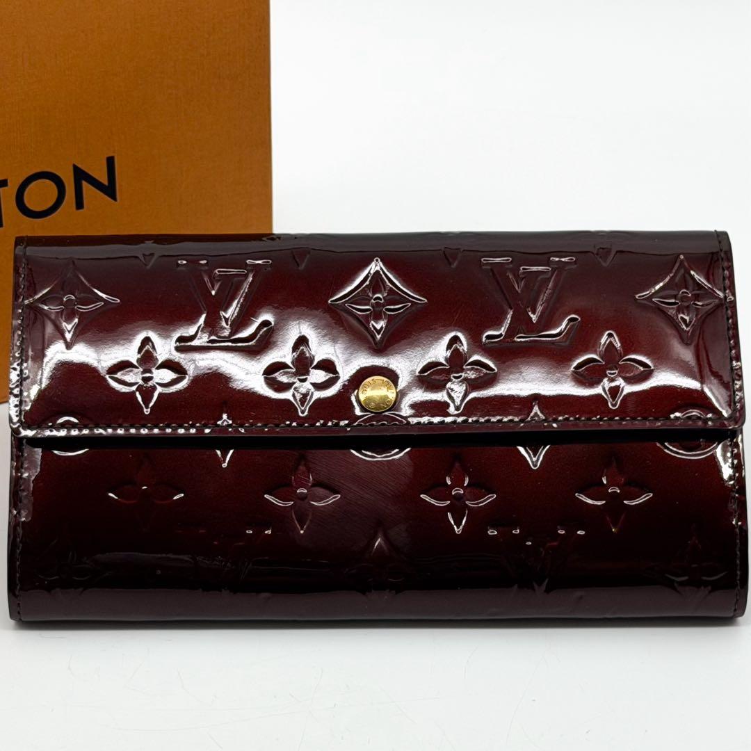 Louis Vuitton Portefeuille Sarah Vernis Amarante Wallet — view 2