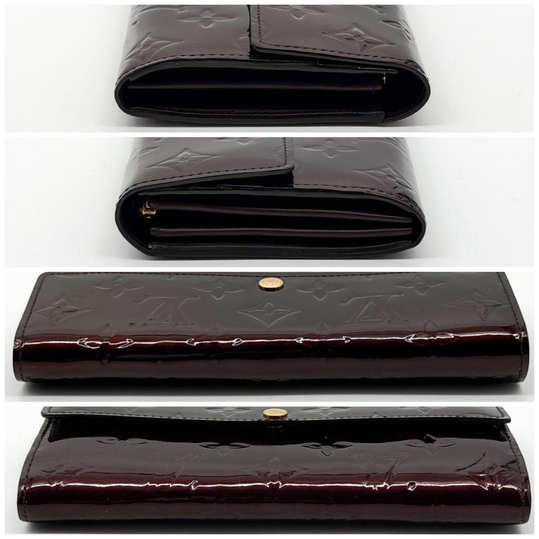 Louis Vuitton Portefeuille Sarah Vernis Amarante Wallet — view 4