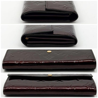 Louis Vuitton Portefeuille Sarah Vernis Amarante Wallet — view 4