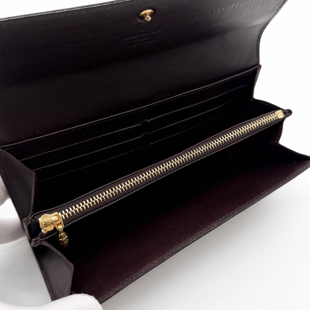 Louis Vuitton Portefeuille Sarah Vernis Amarante Wallet — view 7